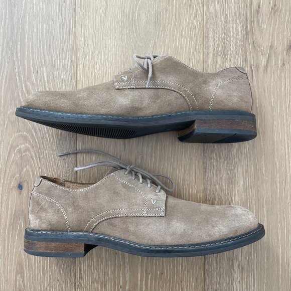 Vionic Shoes Men 10 Bowery Graham Oxford Suede Tan Brown Comfort VSM021 Taupe main image 11